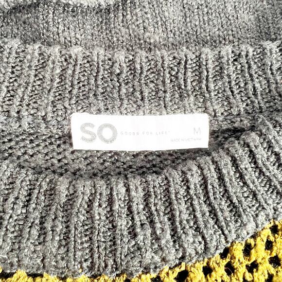 SO Colorblock Crop Stripe Sweater M - Picture 4 of 4